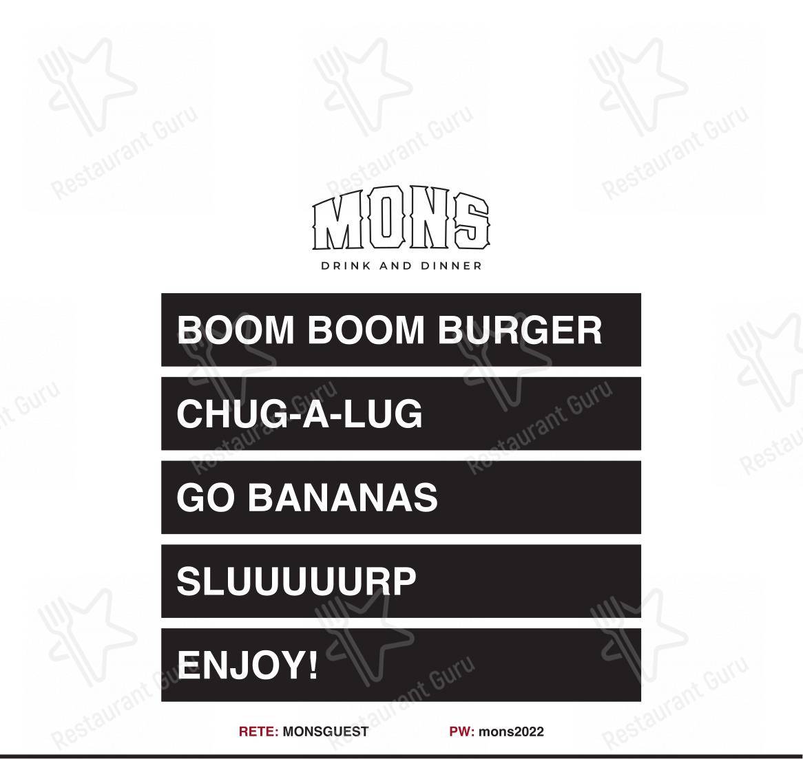 Menu di Mons - Menu