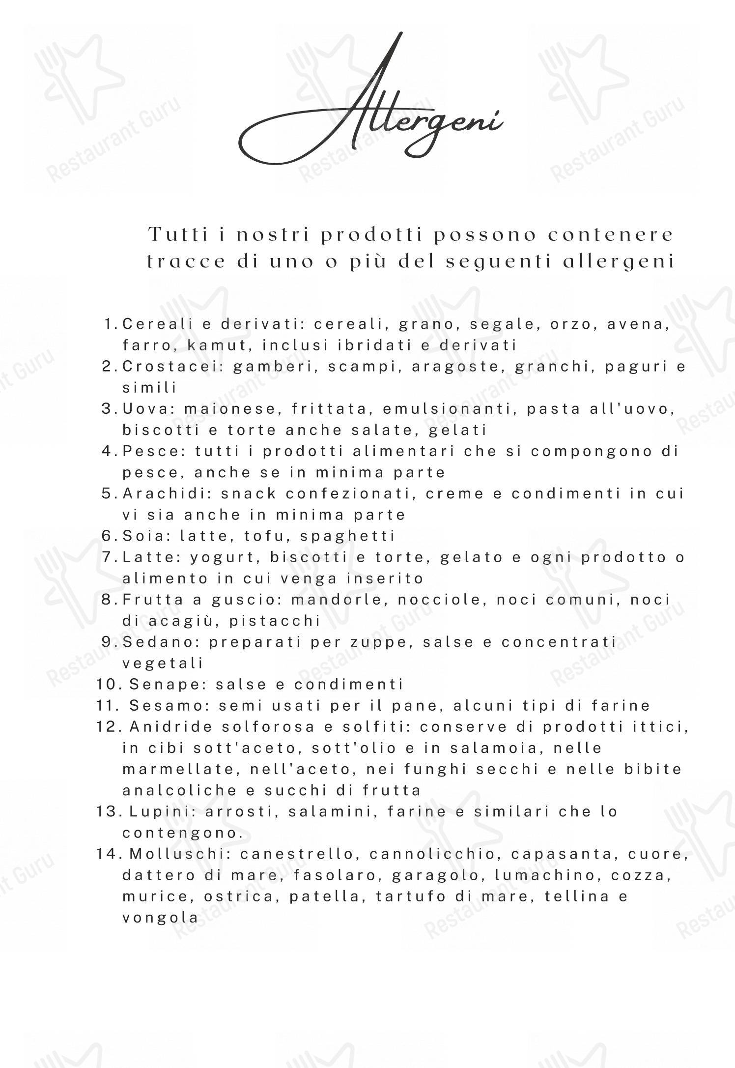 Osteria Del Buon Umore in Como - Menu