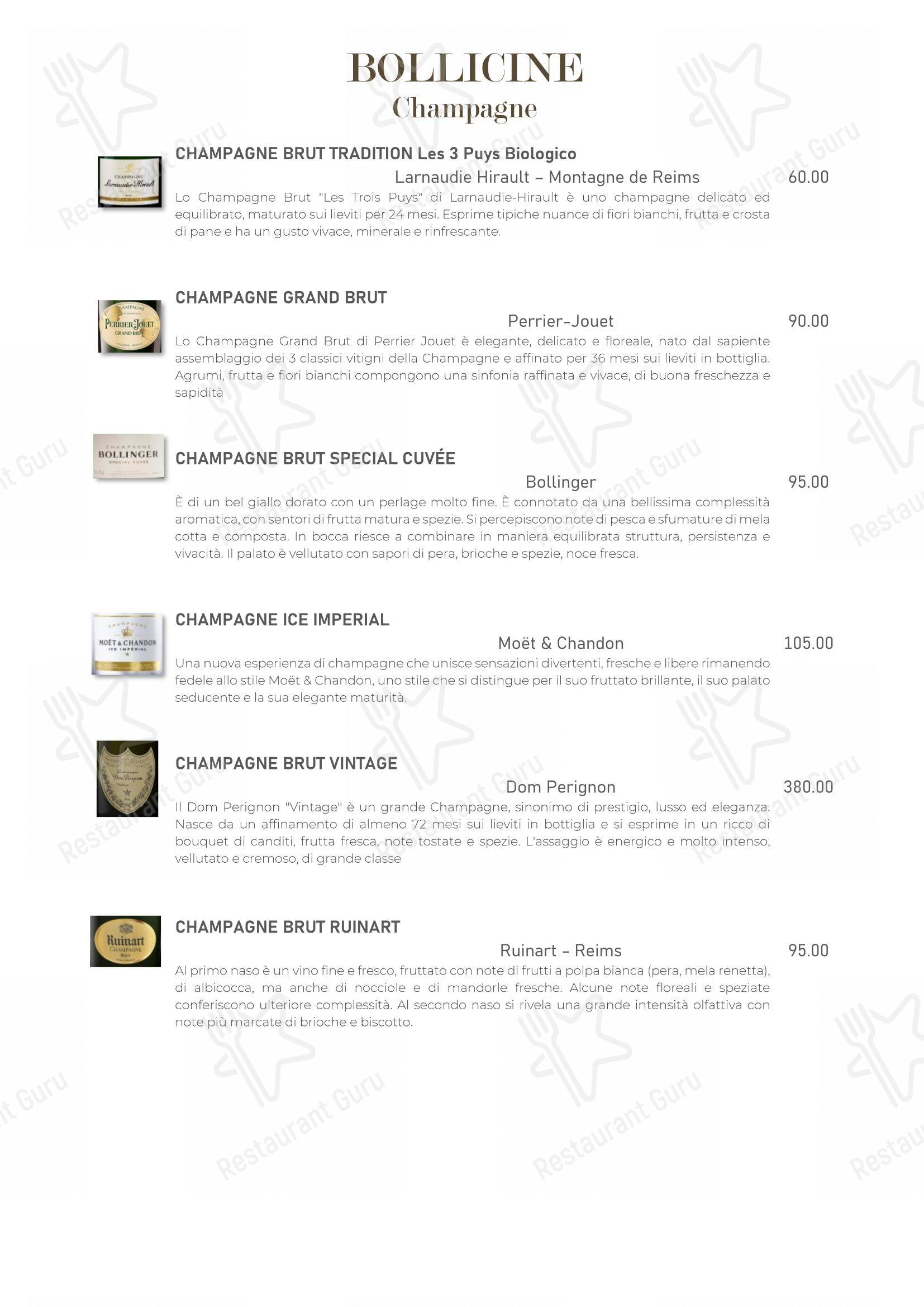 Menu di Papillon - Menu