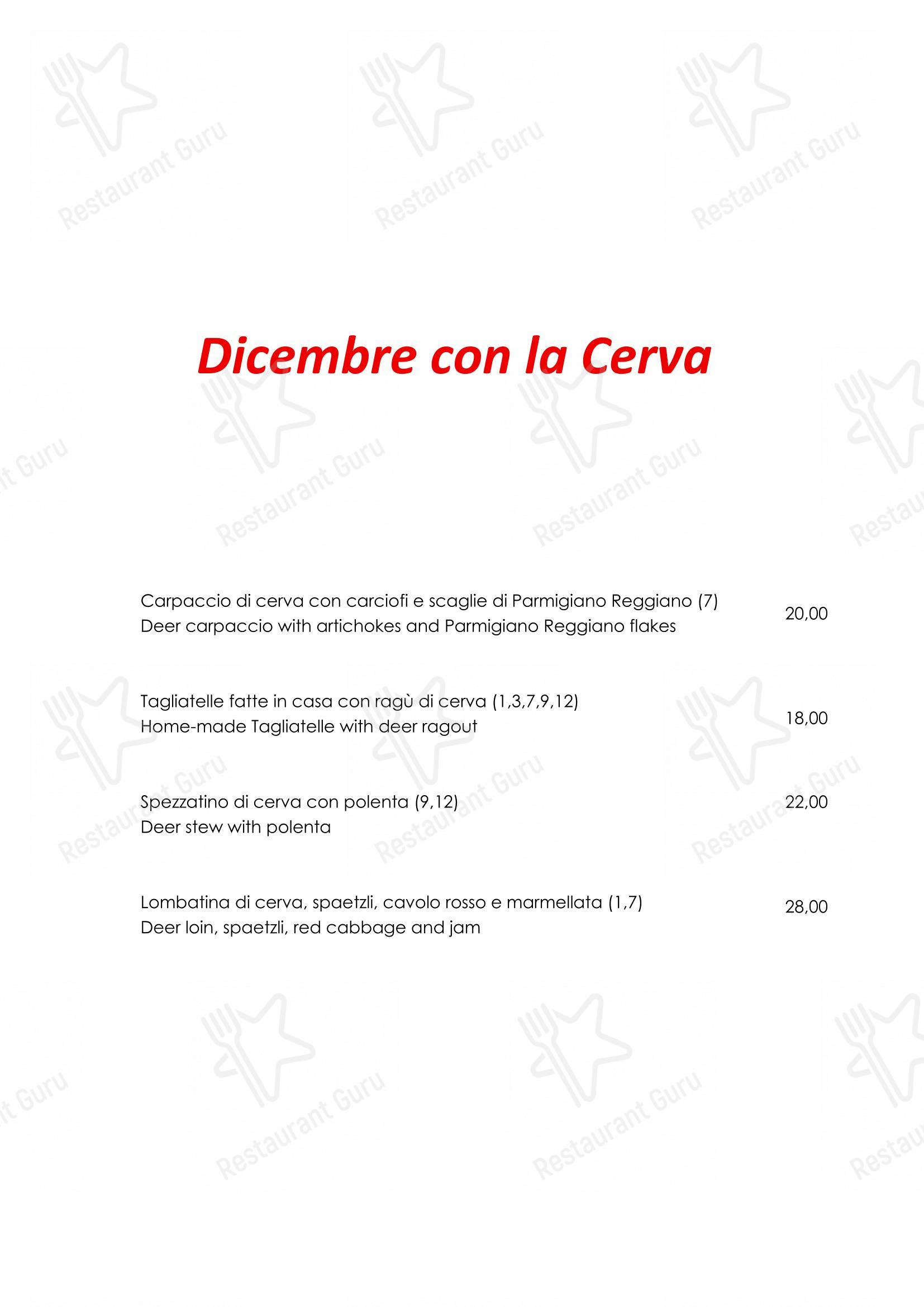 Menu per Cafe Bellini caffè bar