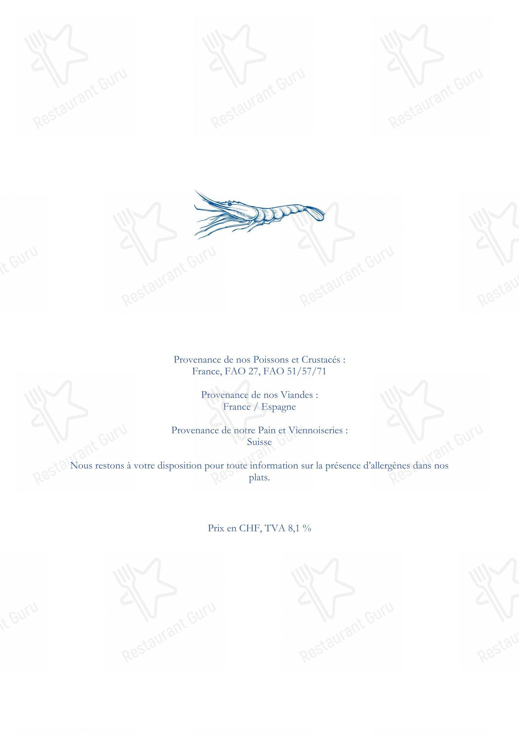 菜单 per Planet Caviar in Ginevra