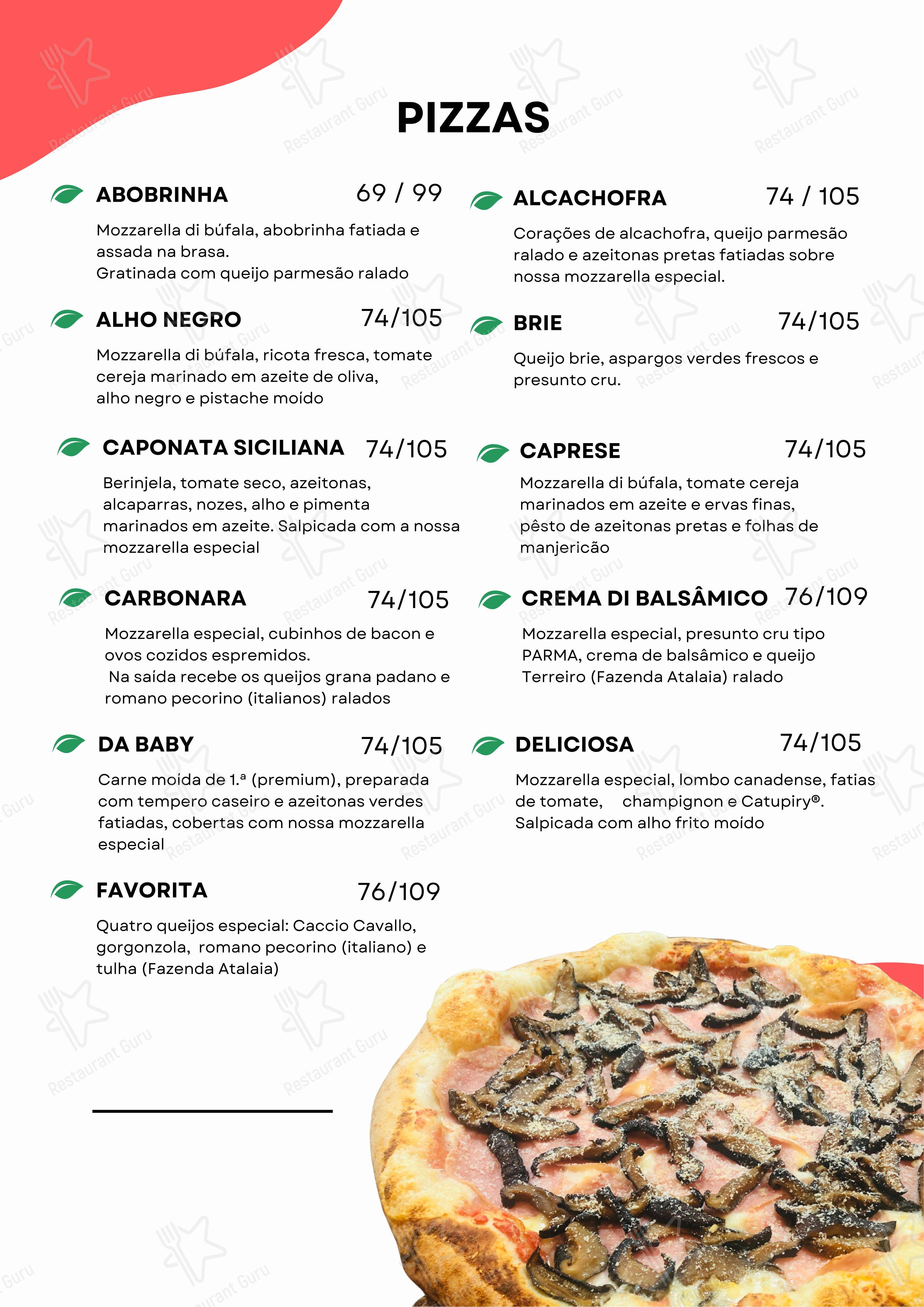 Quick Pizza - Menu bar