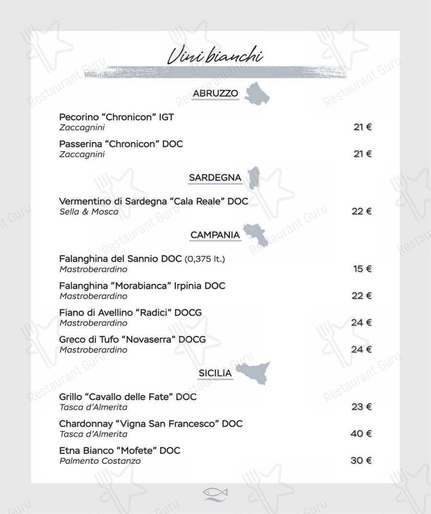 Ristorante Al Moccolo in Rimini - Menu bar