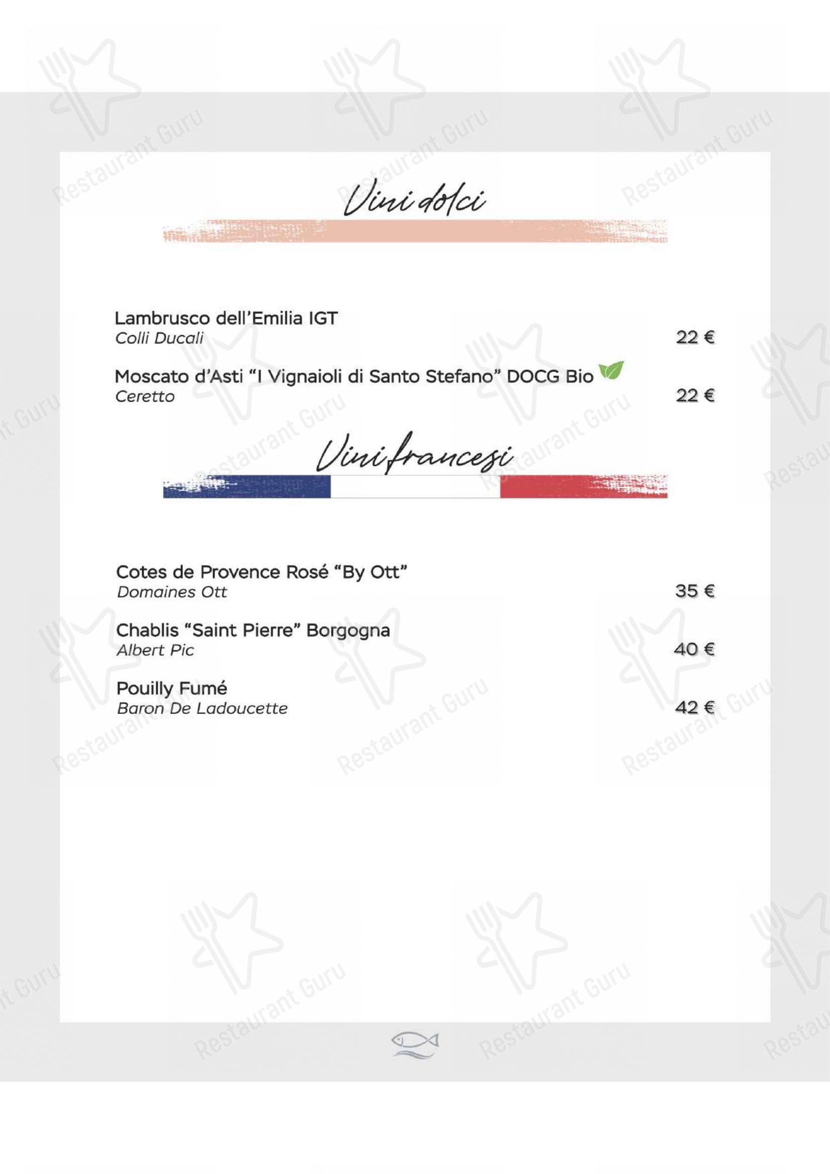 Ristorante Al Moccolo in Rimini - Menu bar