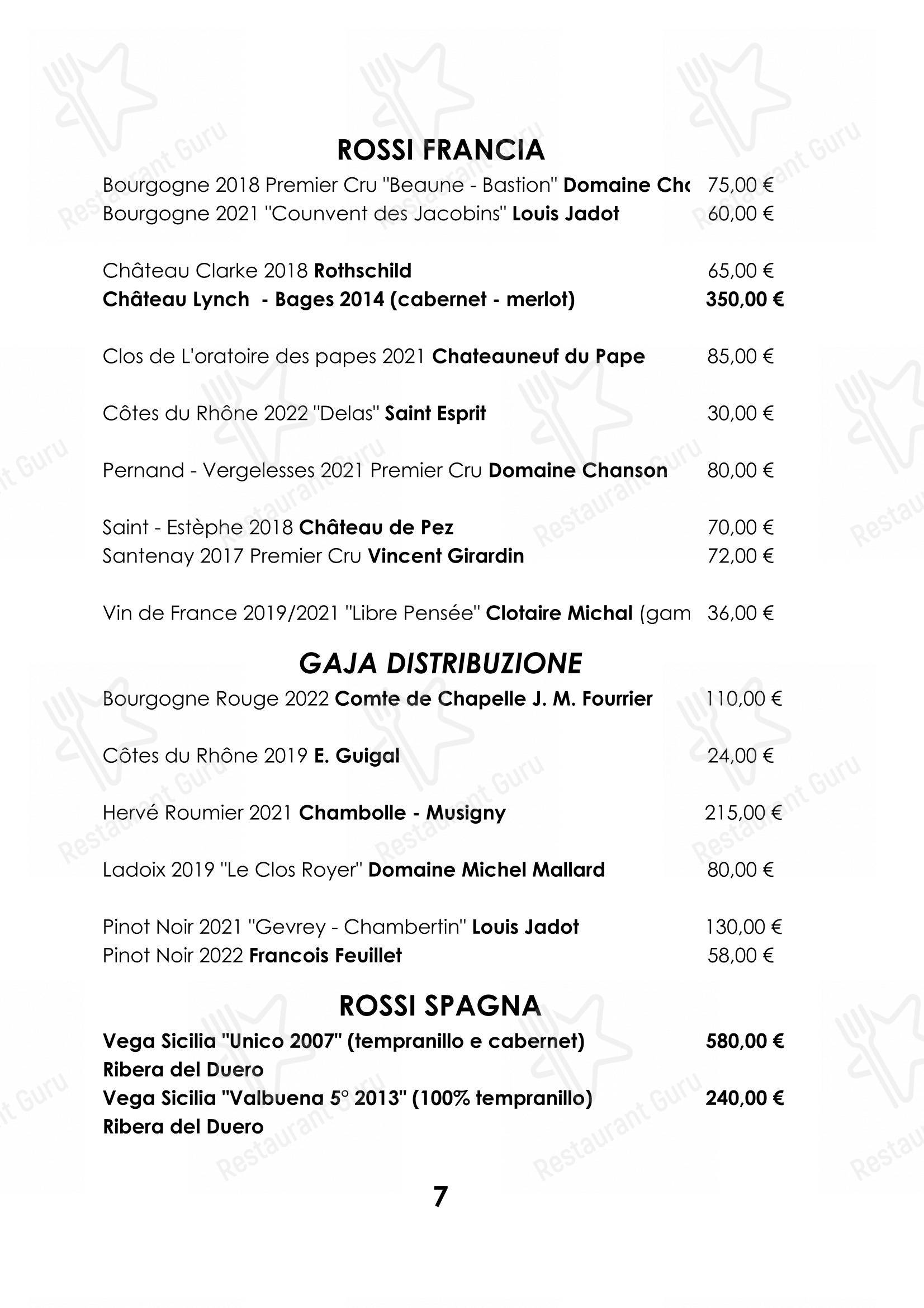 Основное меню per Ristorante Cocchi in Parma