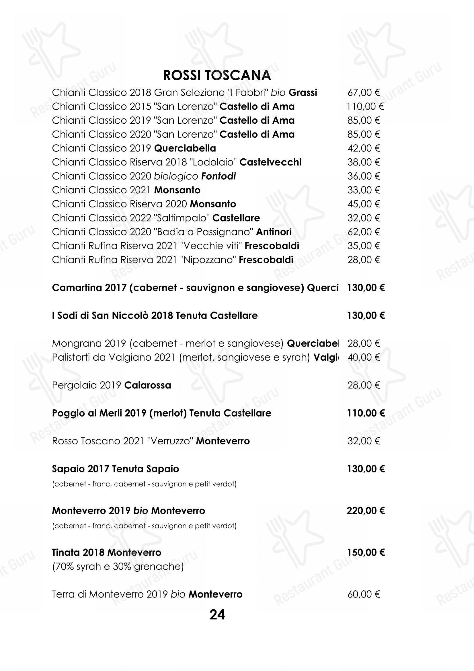 Основное меню per Ristorante Cocchi in Parma