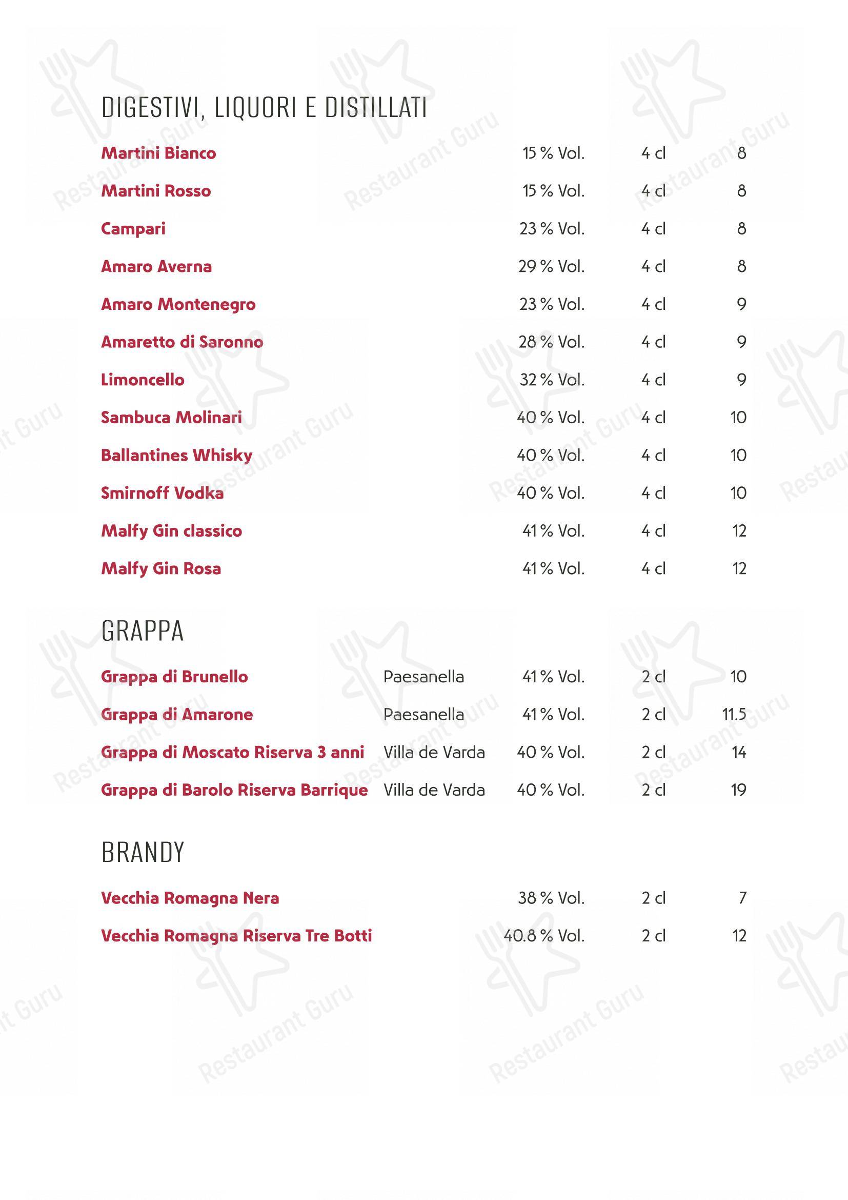 Основное меню per Ristorante Da Roberto ristorante