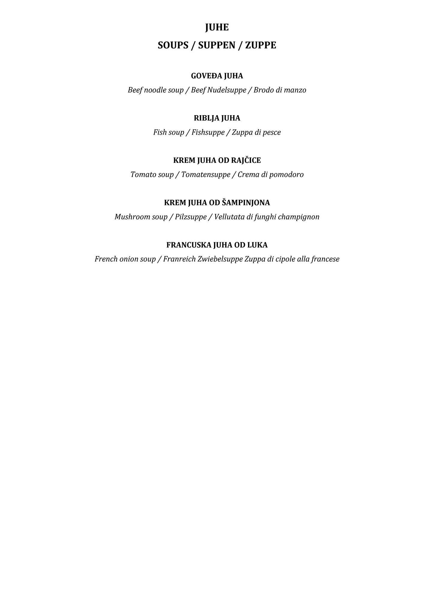 Menu di restoran san antonio 1 