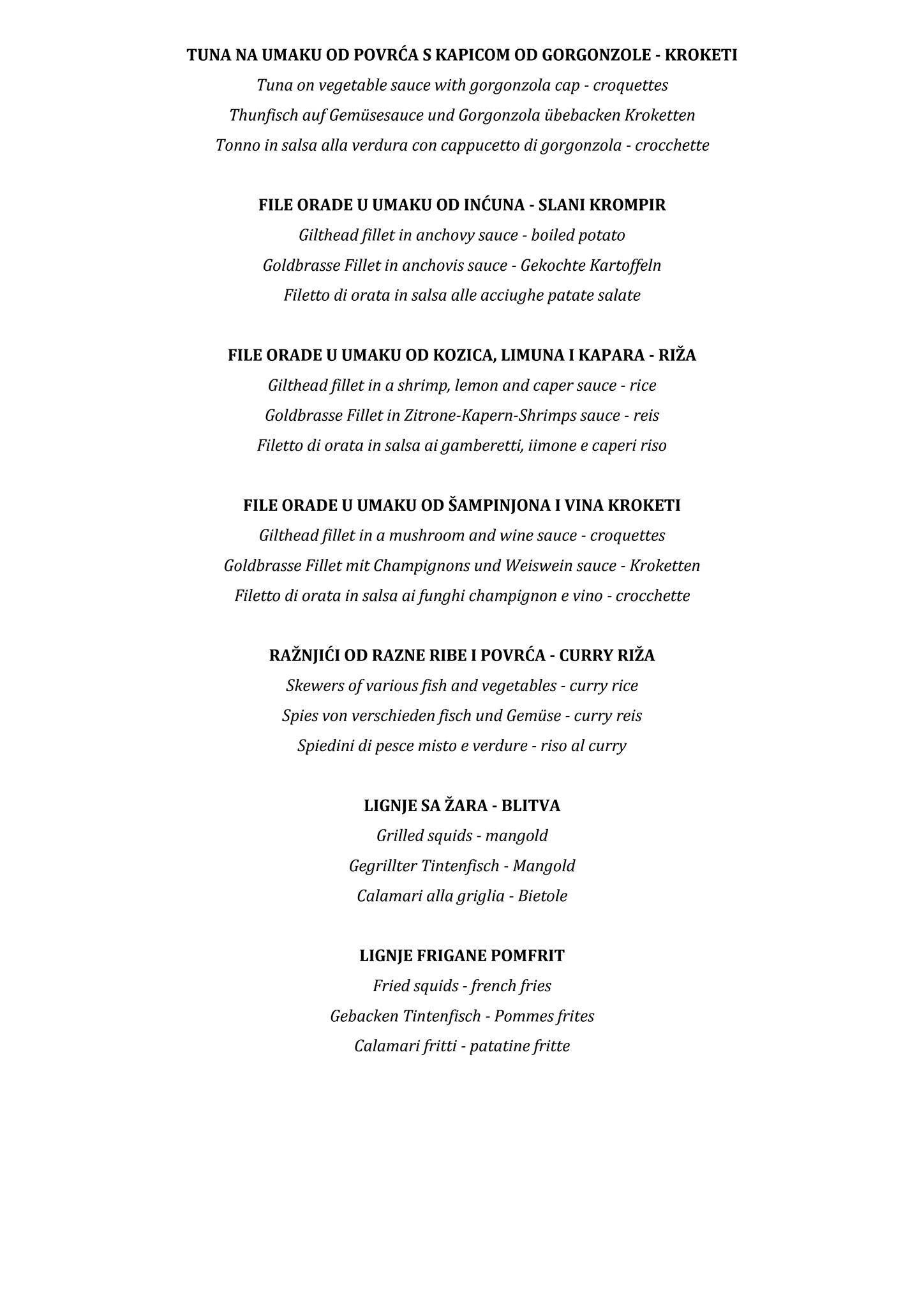 Menu di restoran san antonio 1 