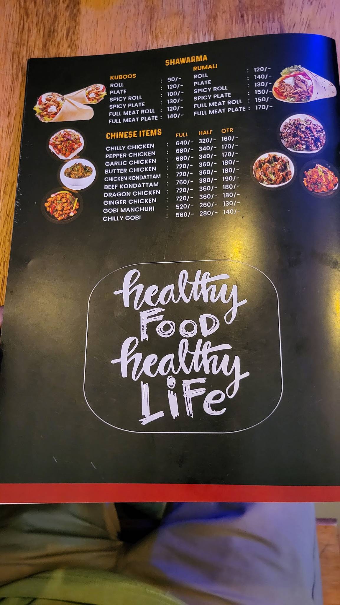 Pepper Mint Restaurant menu