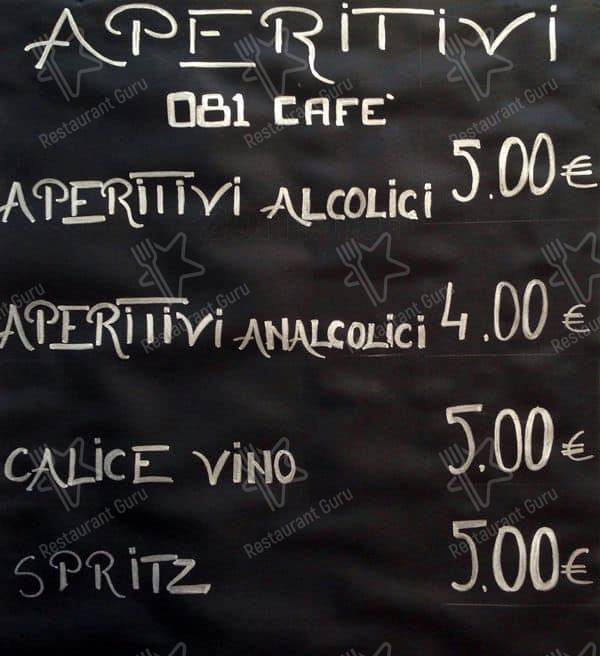 Menu di 081 Cafè 