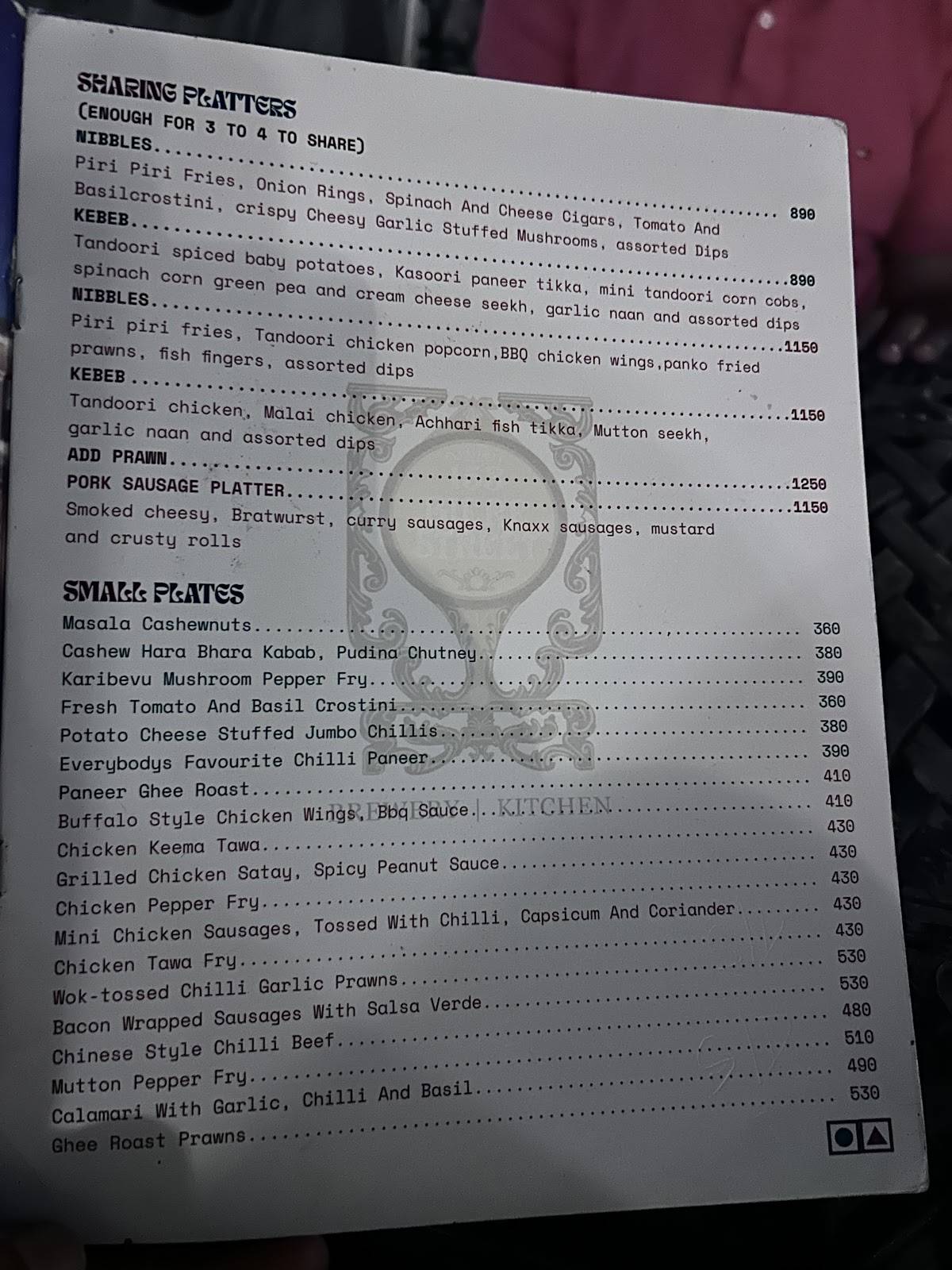 153 Biere Street Best Microbrewery in Whitefield menu