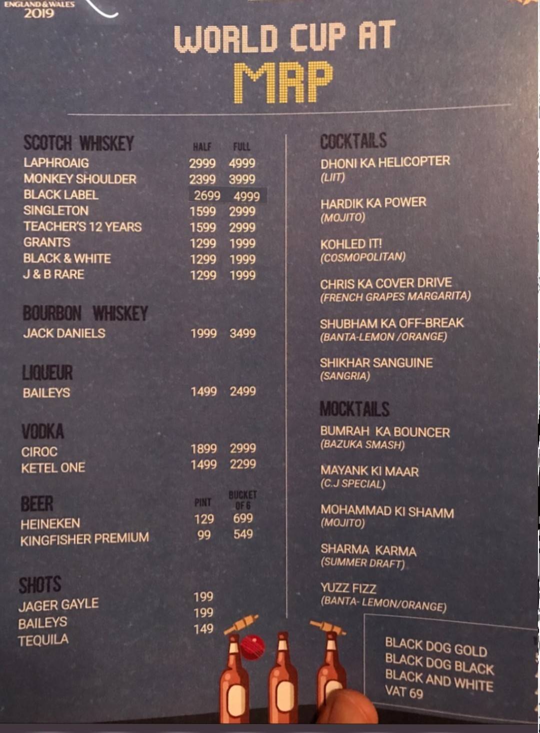 26 BOULEVARD menu