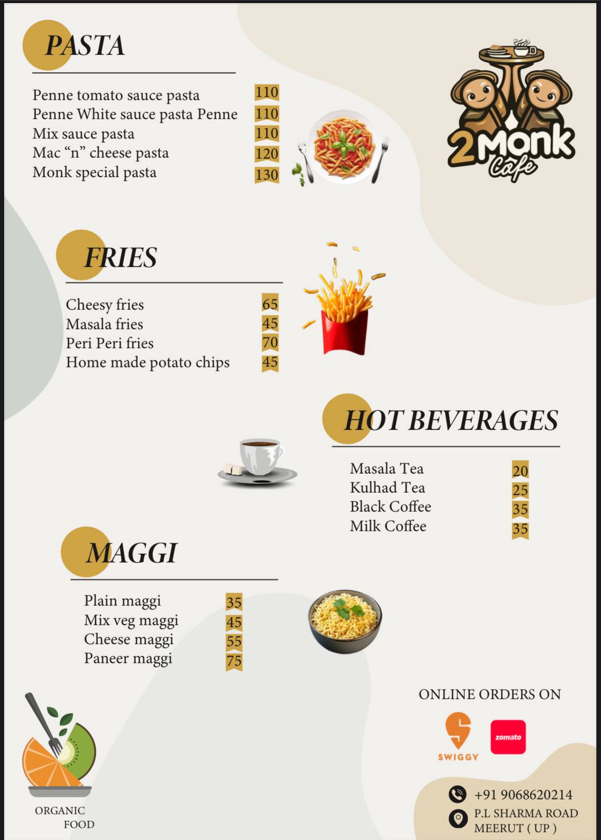2monk cafe menu