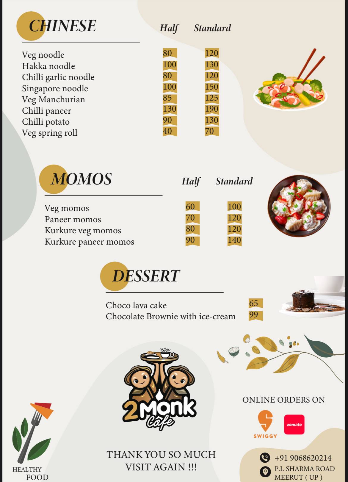 2monk cafe menu