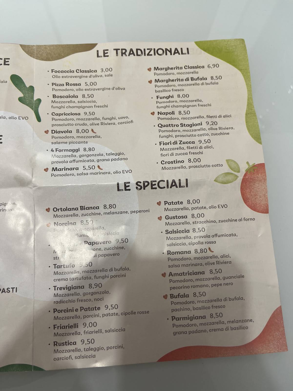 Menu di 5 Sapori - Pizza Artigianale | Casetta Mattei 