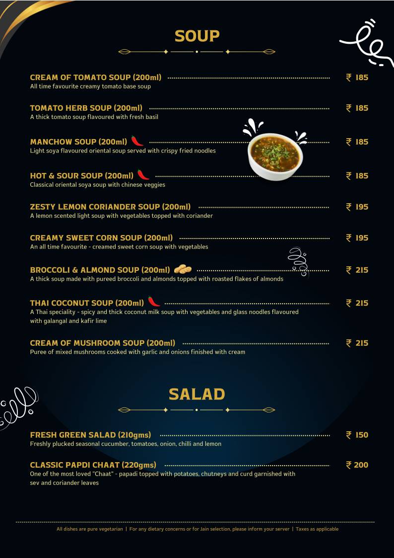5868 Restaurant menu