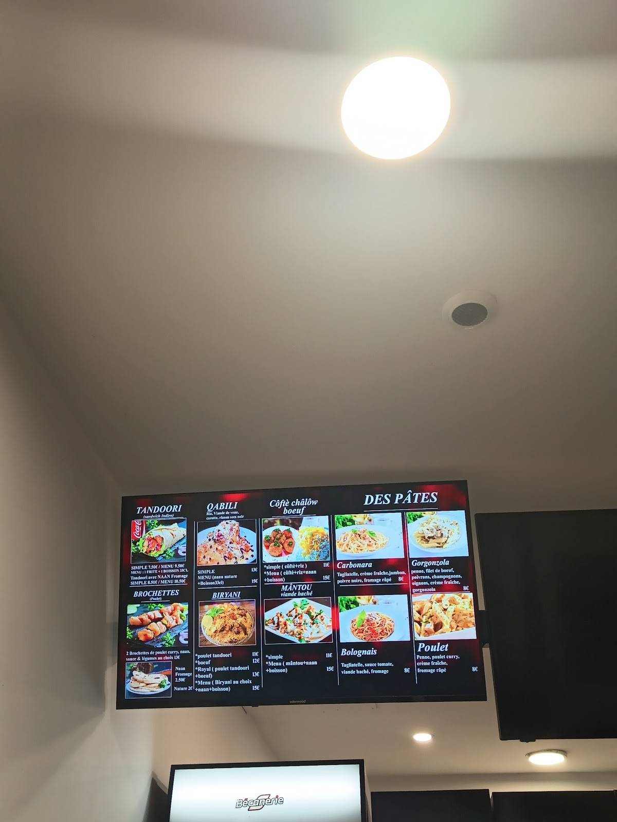 Menu de 5G TANDOORI