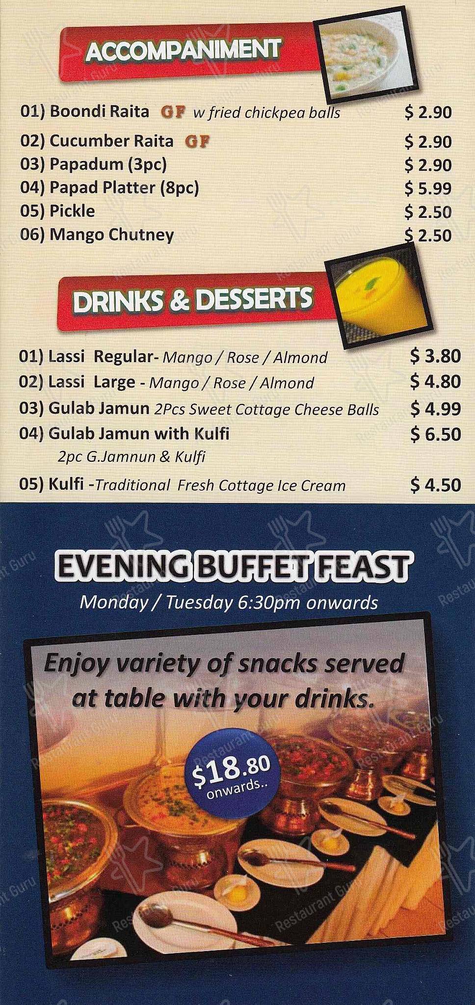 7 Hills menu