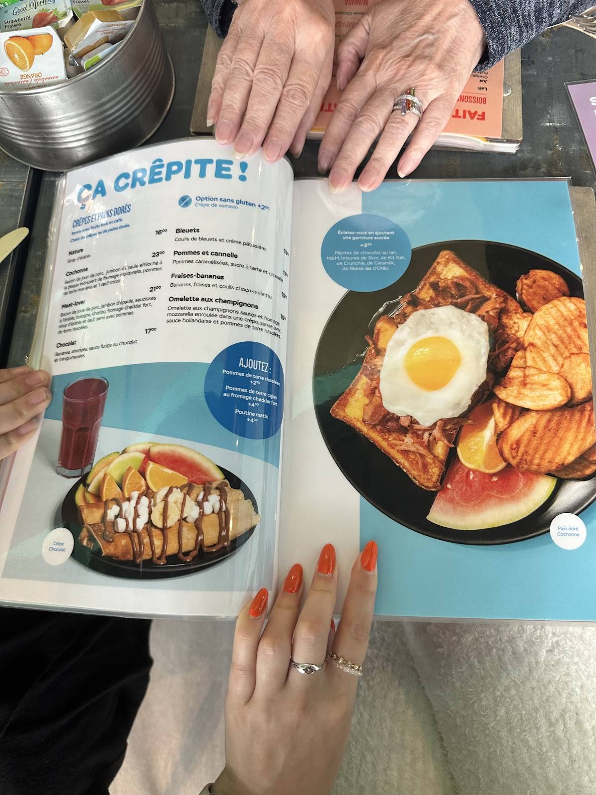 Menu de 9 resto déjeuner