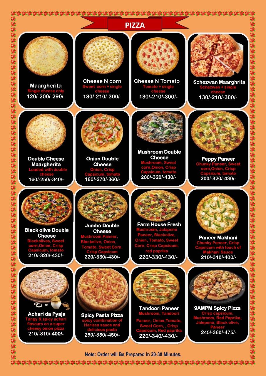 9AMPM FAMILY RESTAURANT menu