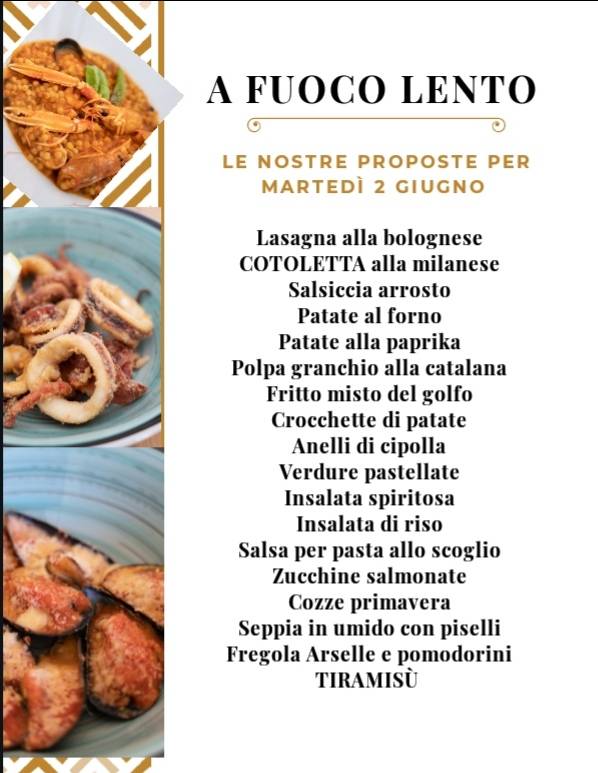 Menu di A fuoco lento trattoria da Matteo 