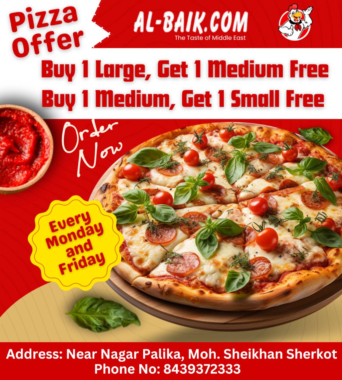 AL-BAIK.COM(AL-HAMD Chicken Restaurant) menu