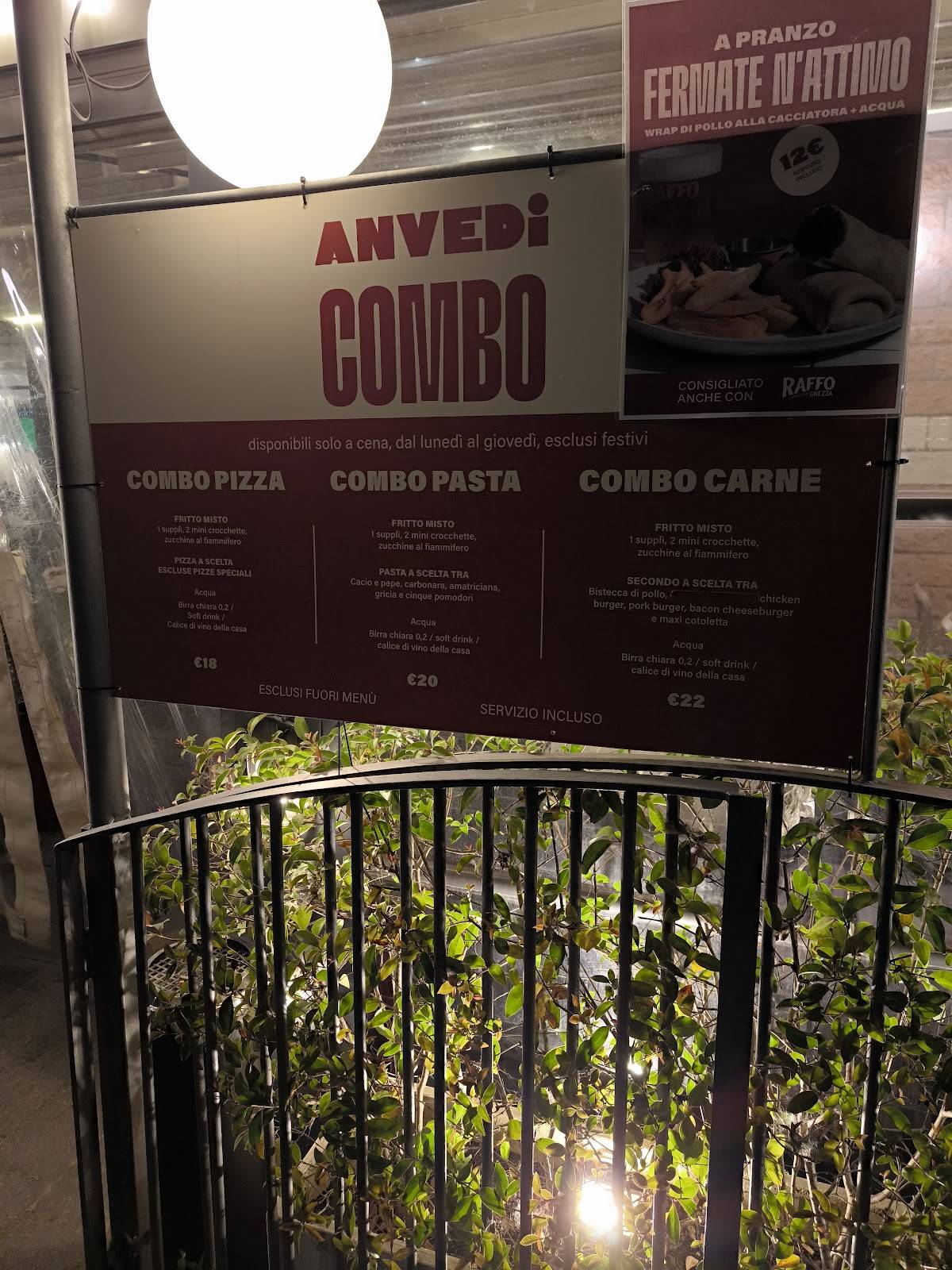 Menu di ANVEDI BATTISTINI 