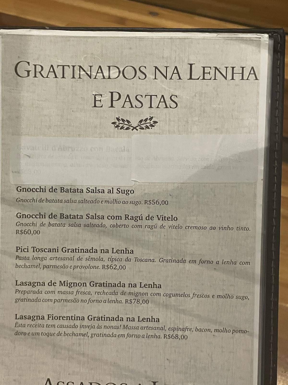 AVENIDA PAULISTA PIZZA BAR cardápio