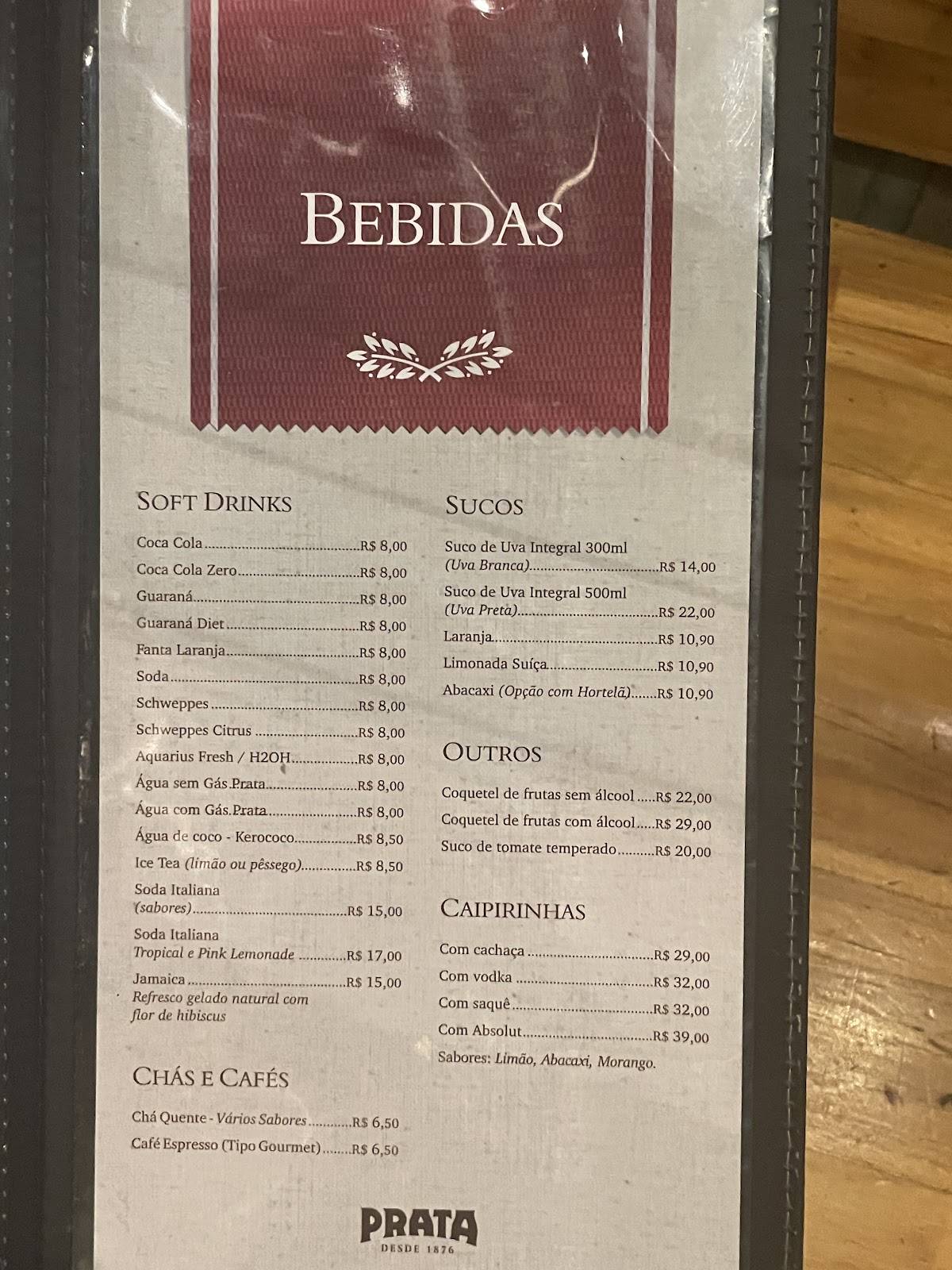 AVENIDA PAULISTA PIZZA BAR cardápio