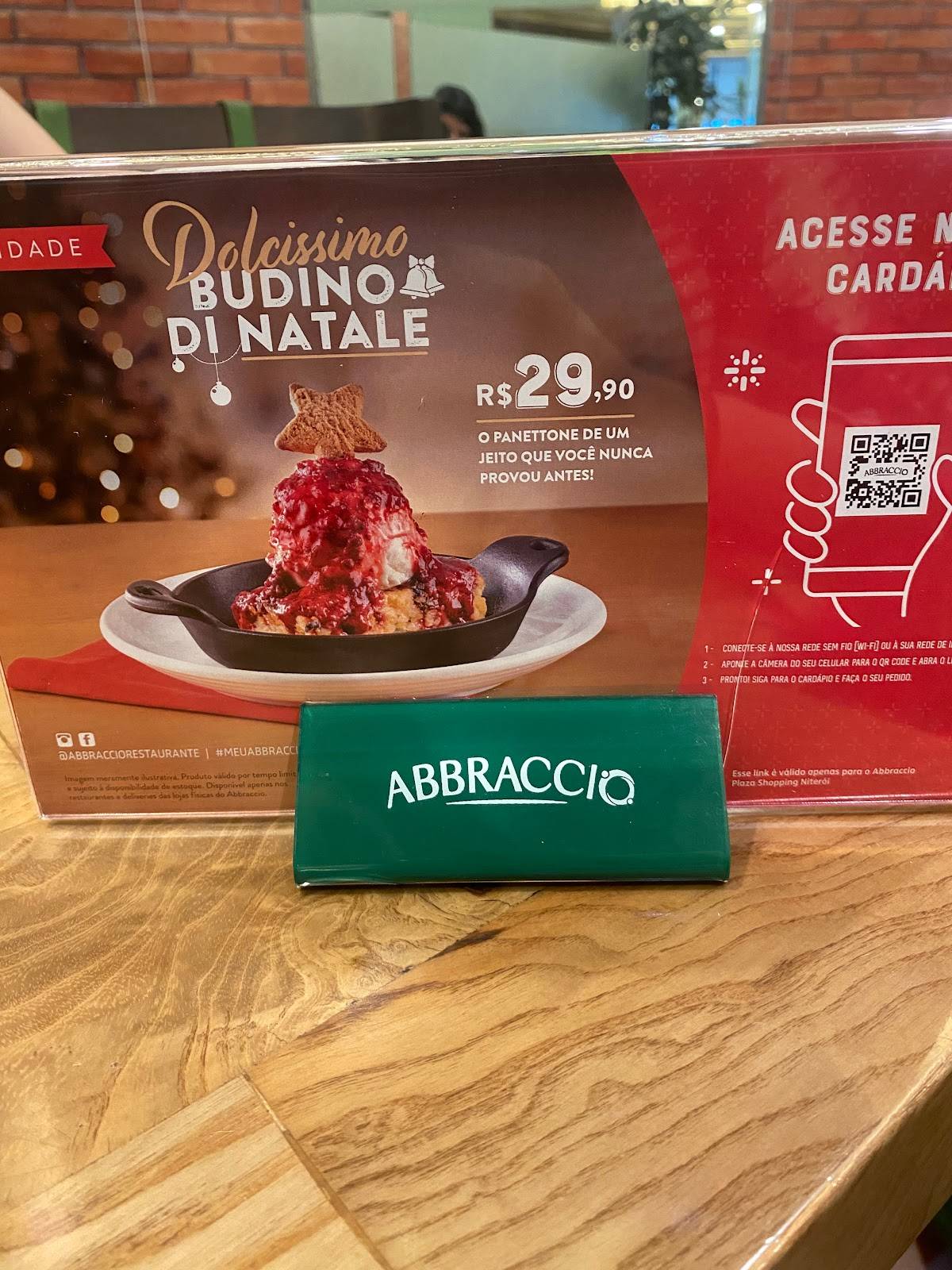 Abbraccio Cucina Italiana cardápio