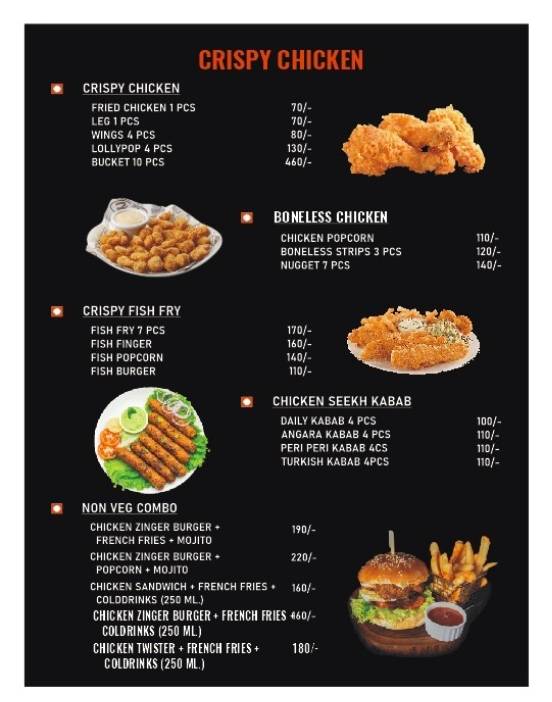 Al Baik Xpress menu