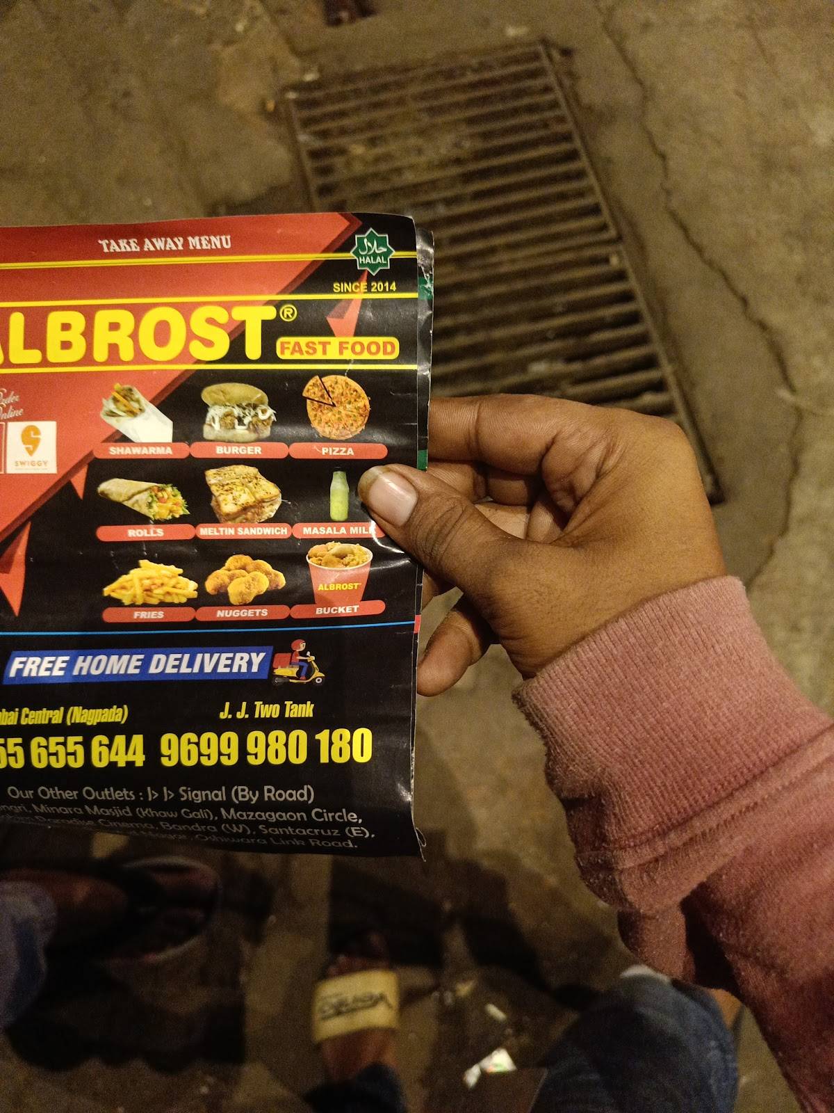 Al-Brost Fast Food menu