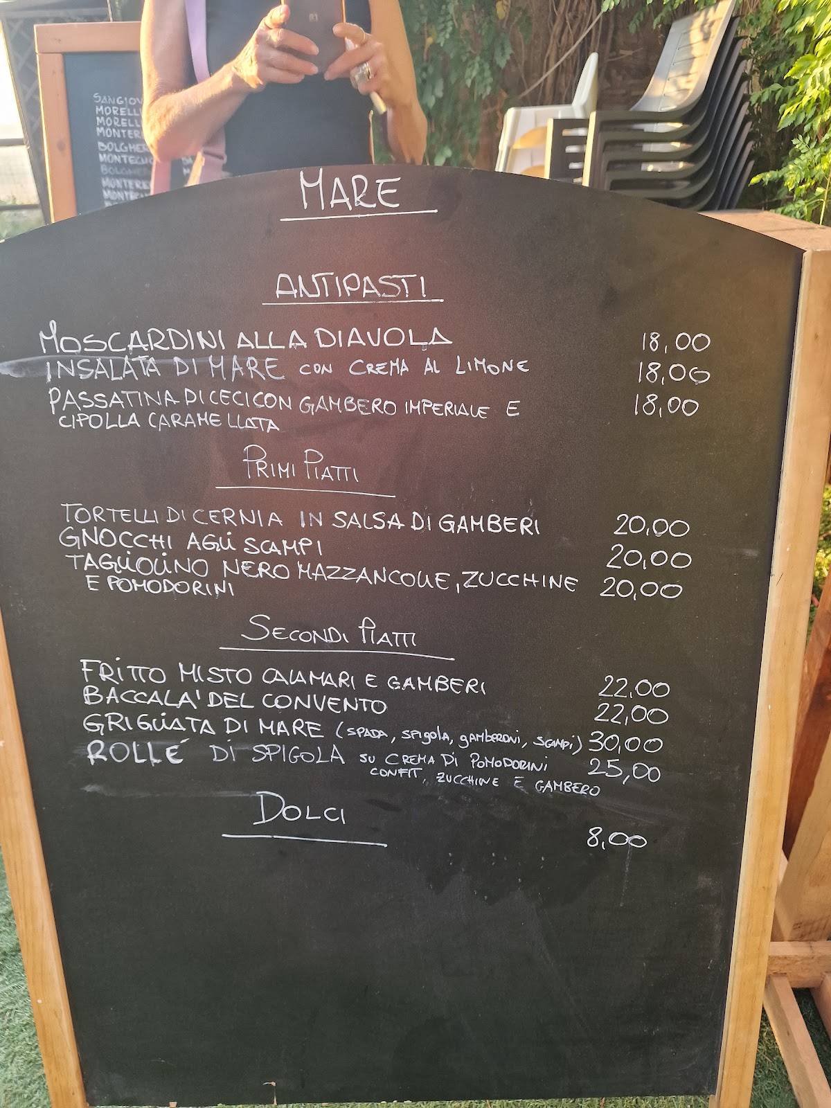 Menu di Al Convento 