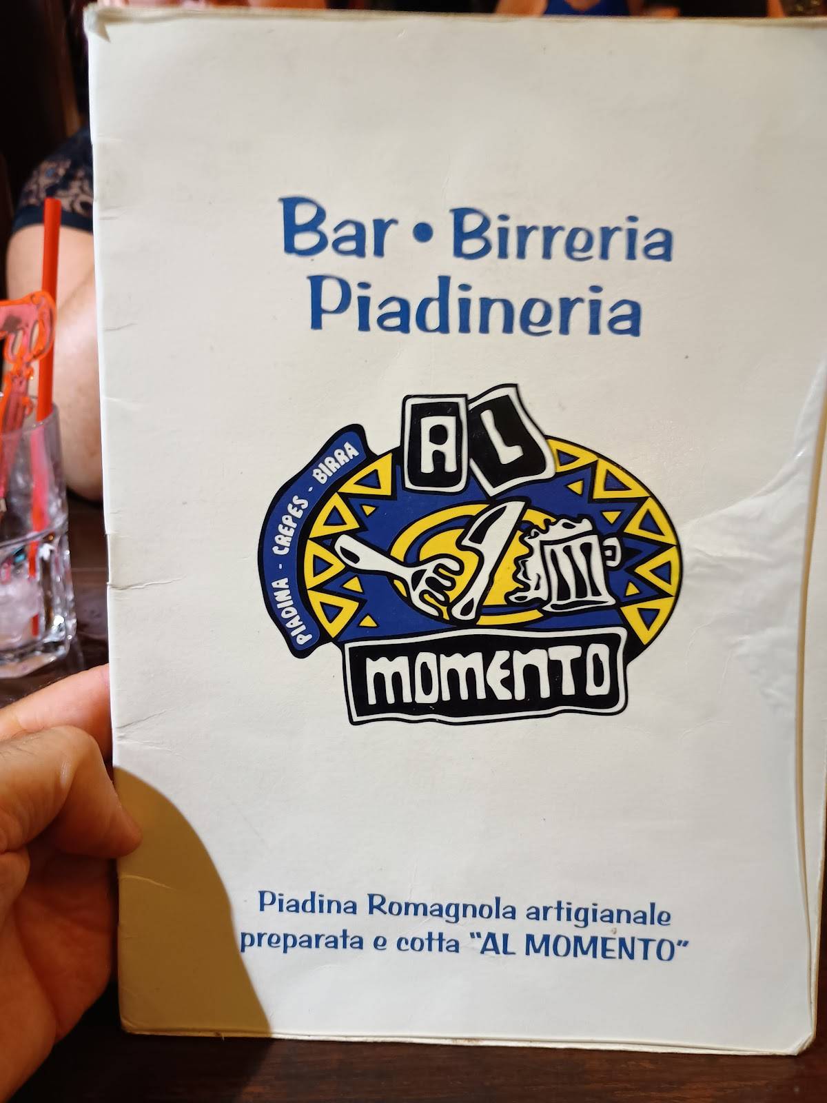 Menu de Al Momento • Piadineria & Creperia