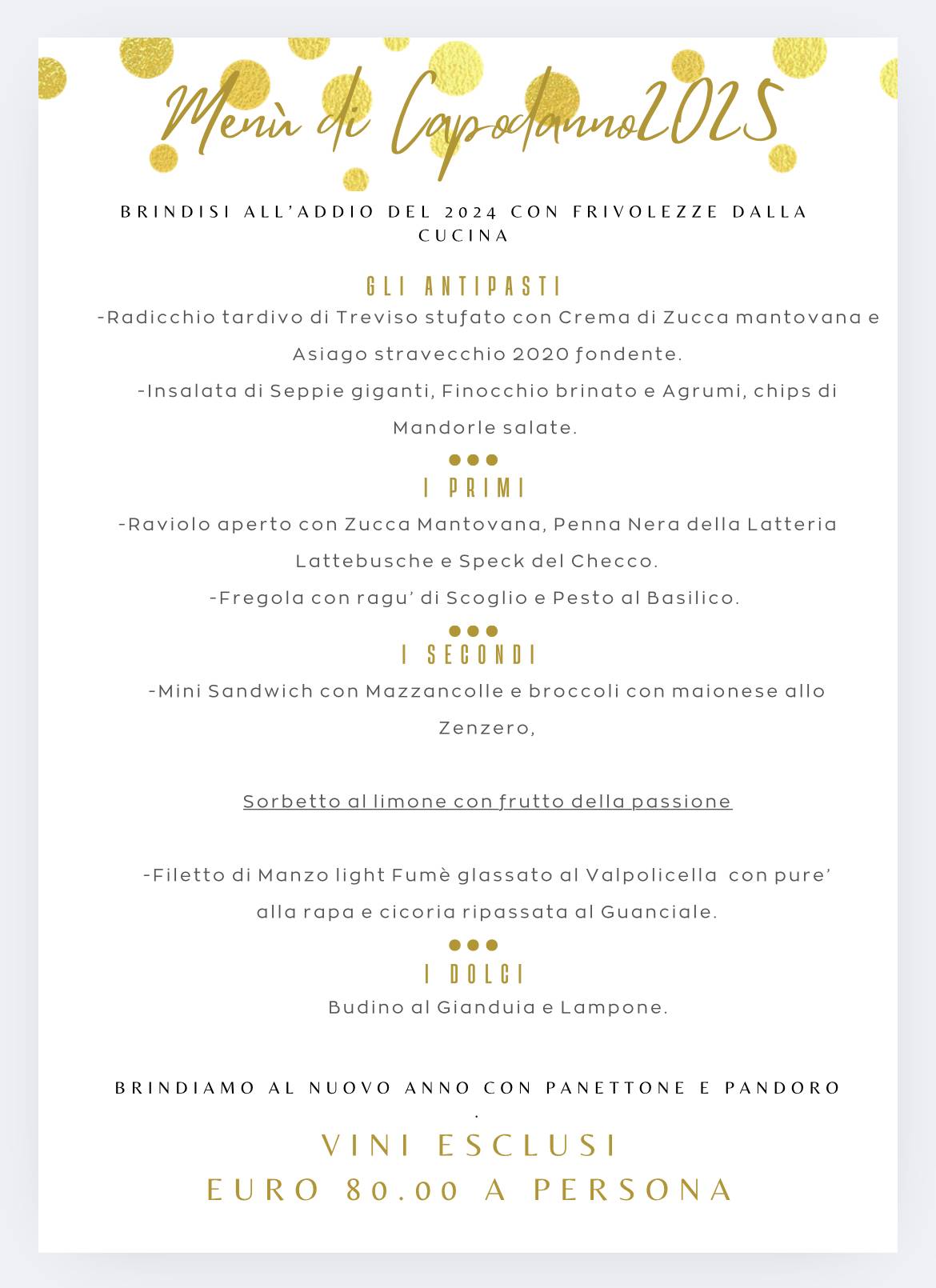 Menu de Al Rustico
