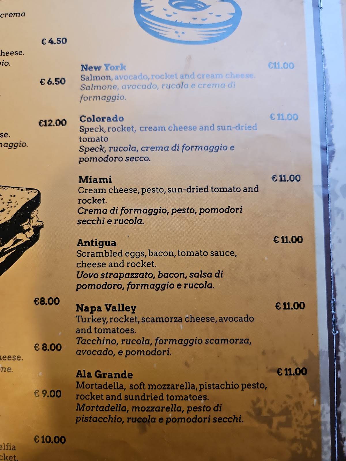 Menu di Ala Grande Caffè (Caffè Rosanò) 