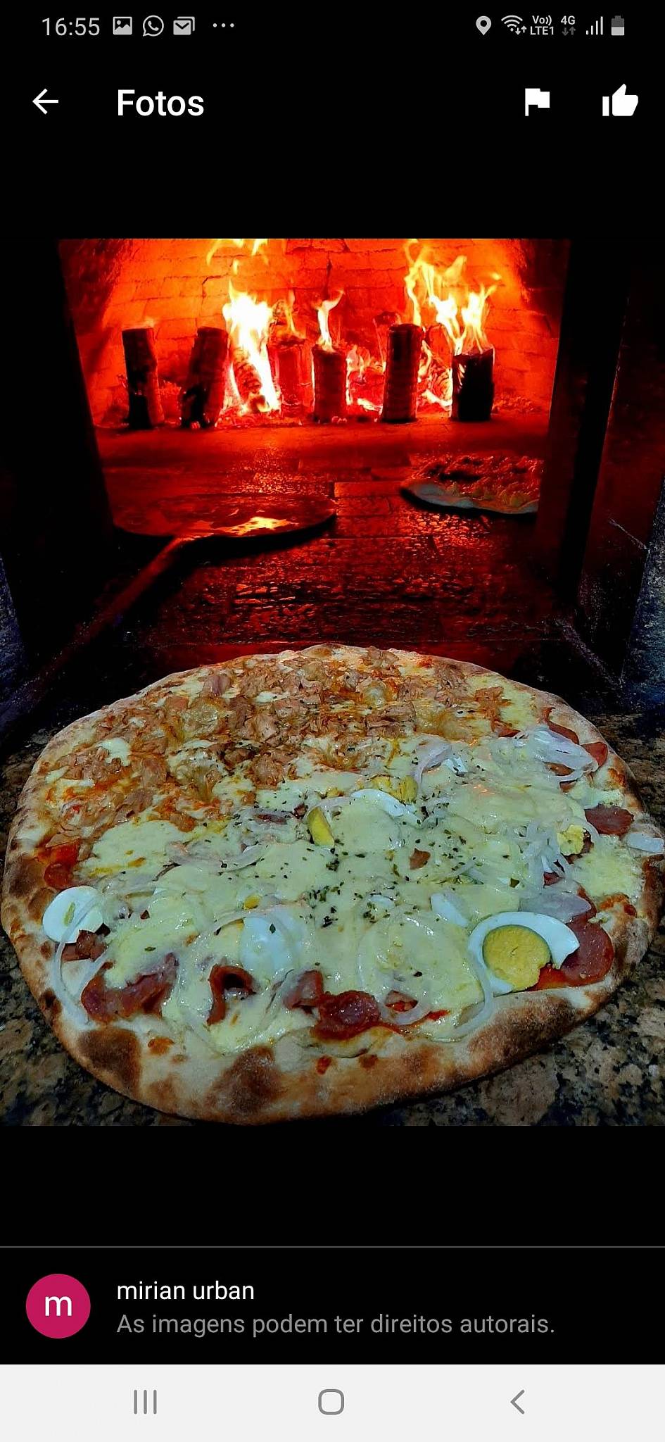 Ala Pizzas e Calzones cardápio