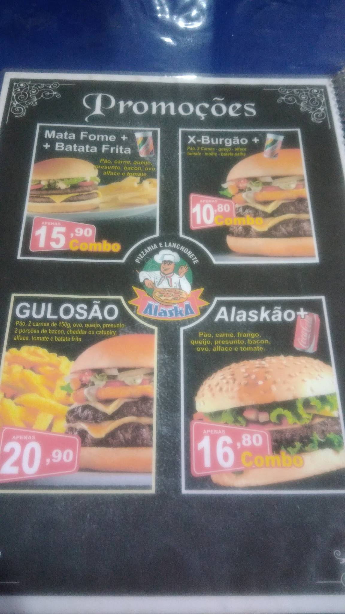 Alaska Lanchonete e Pizzaria cardápio