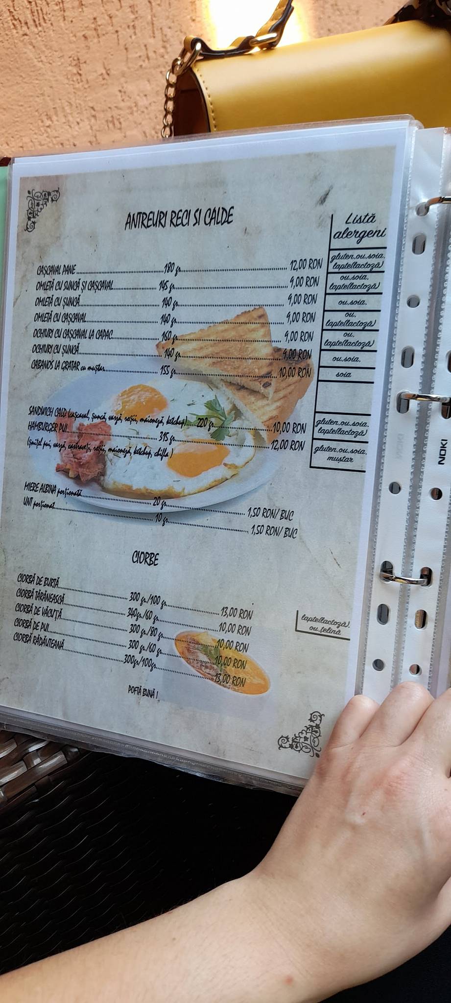 Menu de Alex