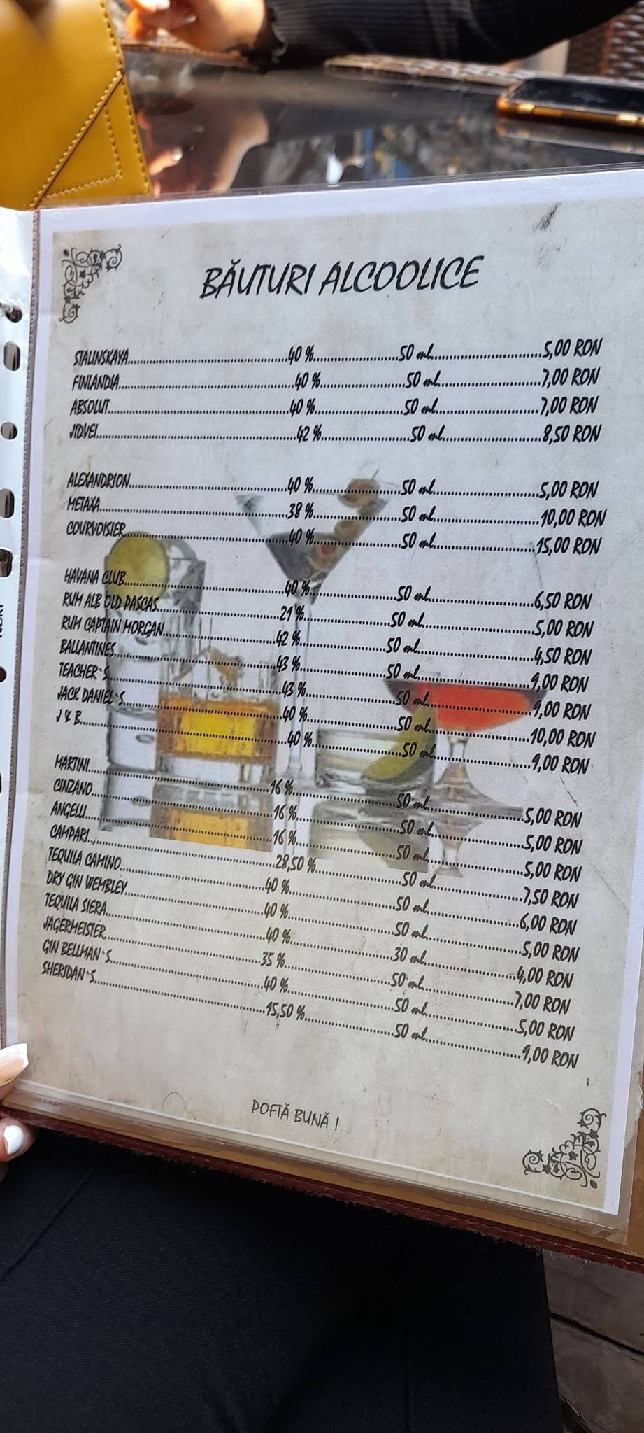 Menu de Alex