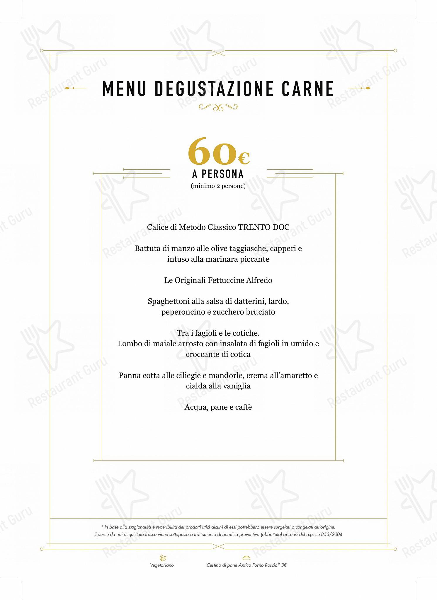 Guarda il menu di Ristorante Alfredo alla Scrofa