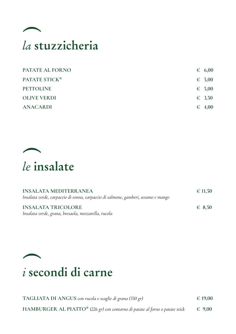 Menu di Pizzeria Vecchio Ponte 