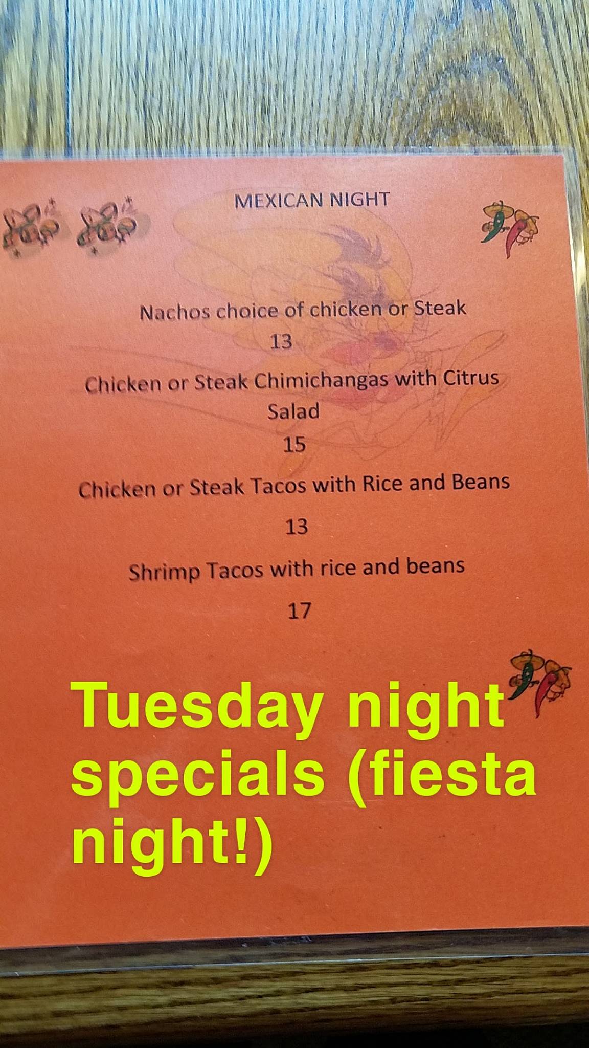 Menu at Amenia Steak House pub & bar, Amenia