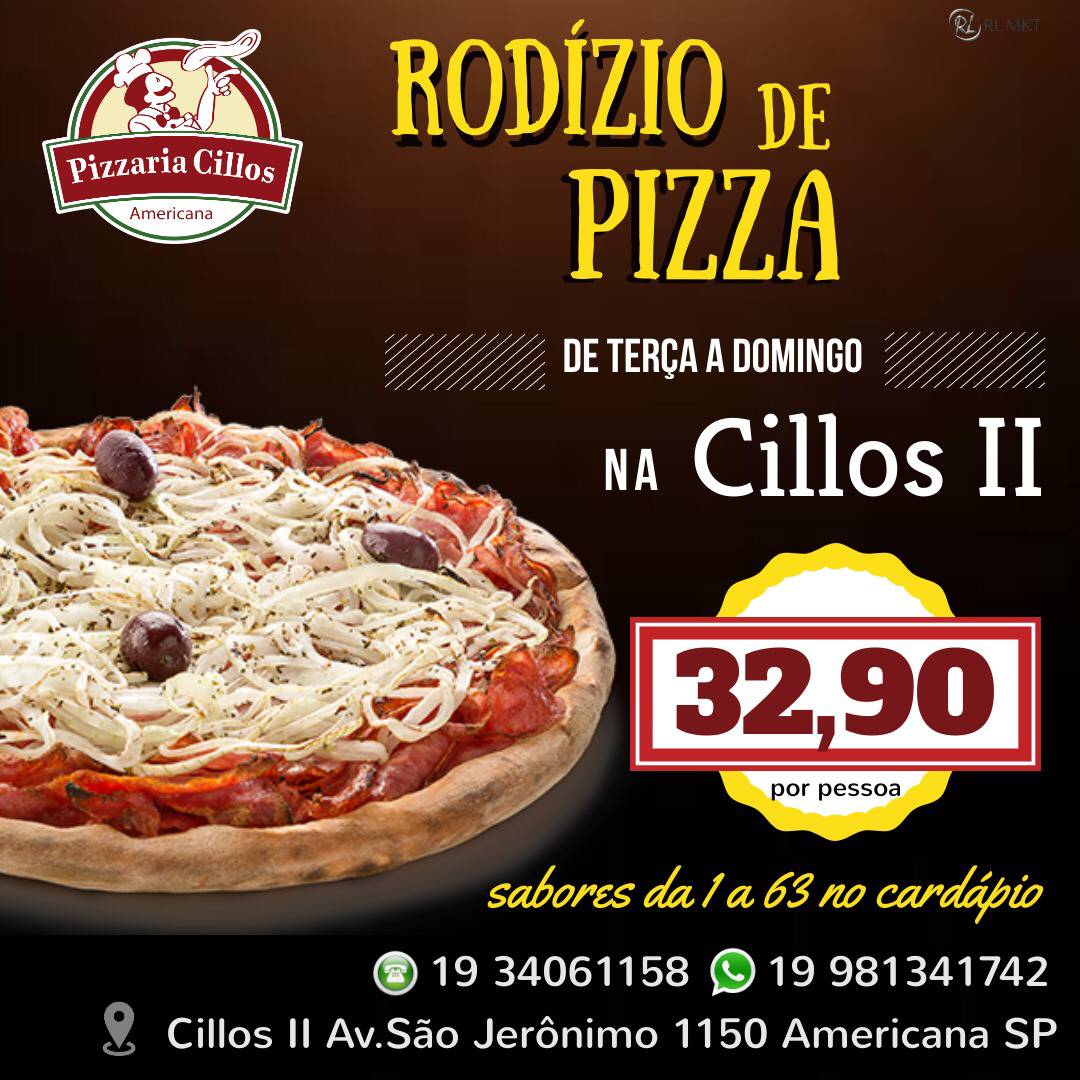 Pizzaria Cillos ll cardápio