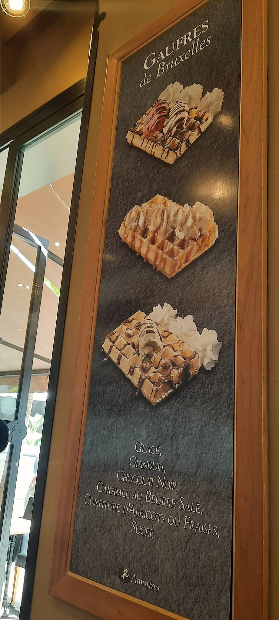 Menu de Amorino Gelato - Rabat