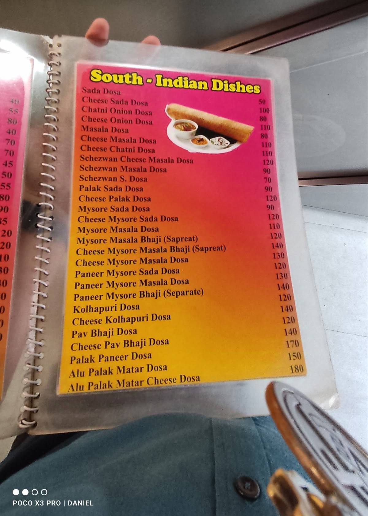 Amul Fast Food Centre menu