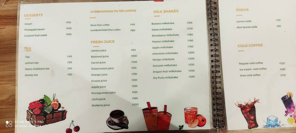 Andhra Restaurant menu