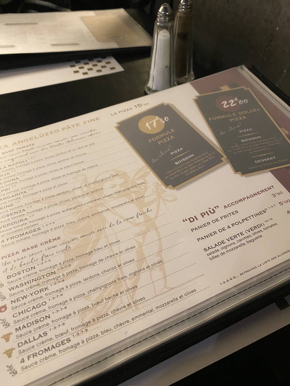 Menu de Angelùzzo