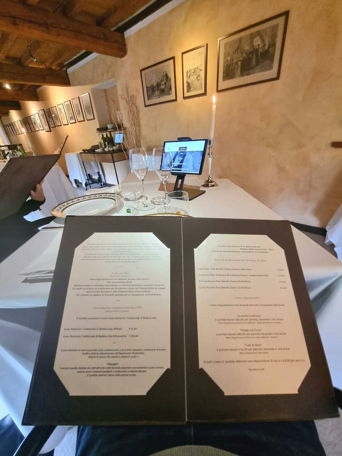 Menu di Antica Moka 